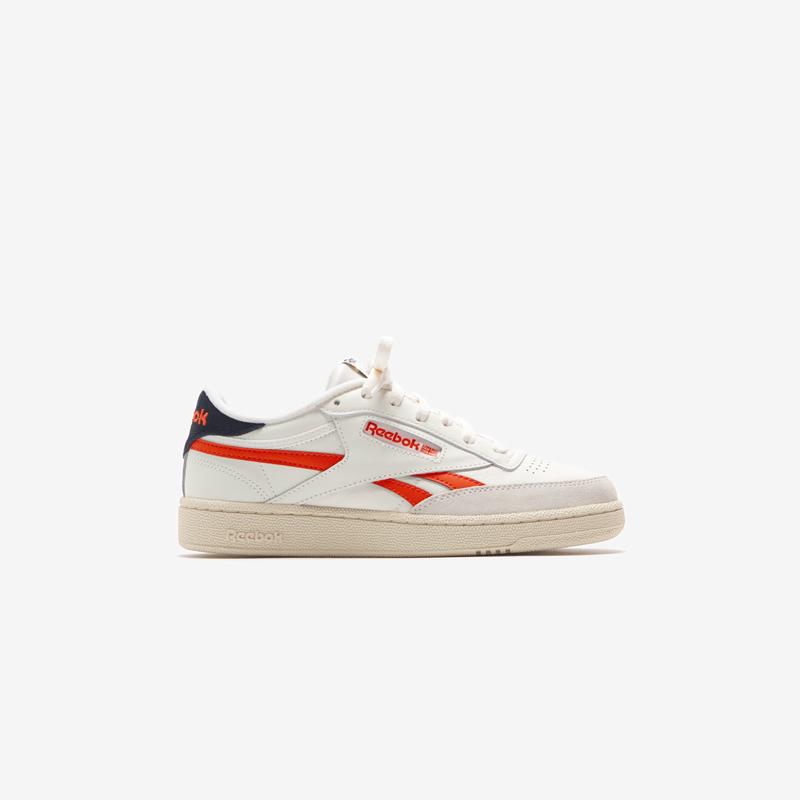 Reebok Club C Revenge \"Varsity Revenge\" - Chalk / Semi Orange Flare / Core Black