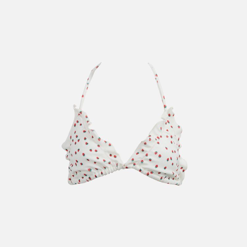 Frankies Bikinis Tia Terry Top - Strawberry Cream