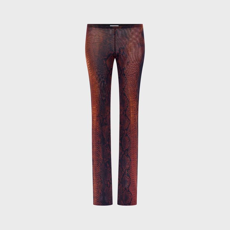 Jean Paul Gaultier Mesh Trouser - Printed Python