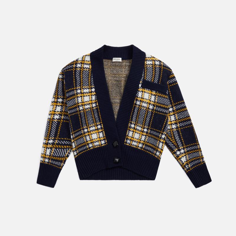 Saint Laurent Cardigan Sweater - Marine