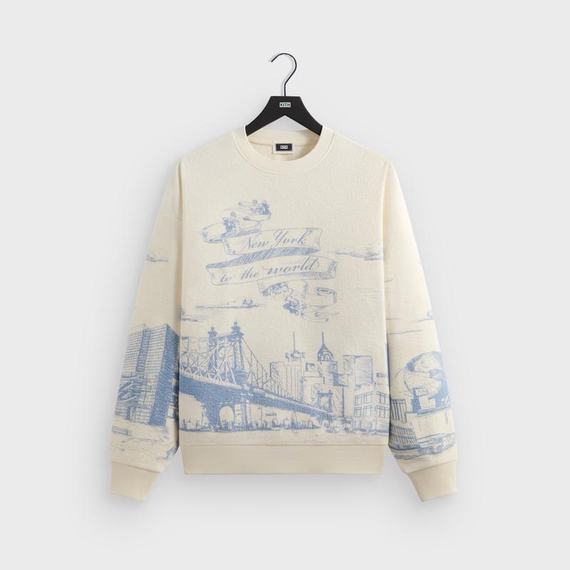 Kith New York Toile Nelson Crewneck - Sandrift