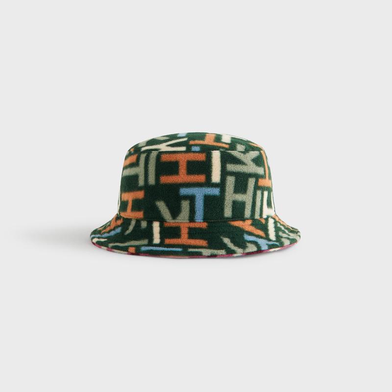 Kith Kids Polar Fleece Monogram Bucket Hat - Stadium