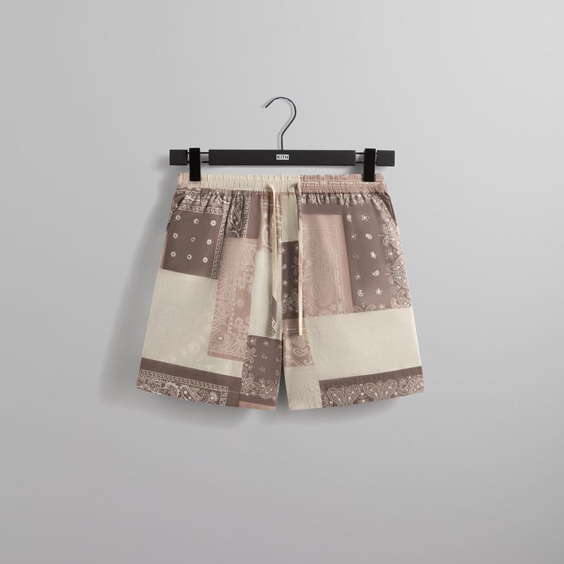 Kith Washed Cotton Bandana Active Short – Overcast