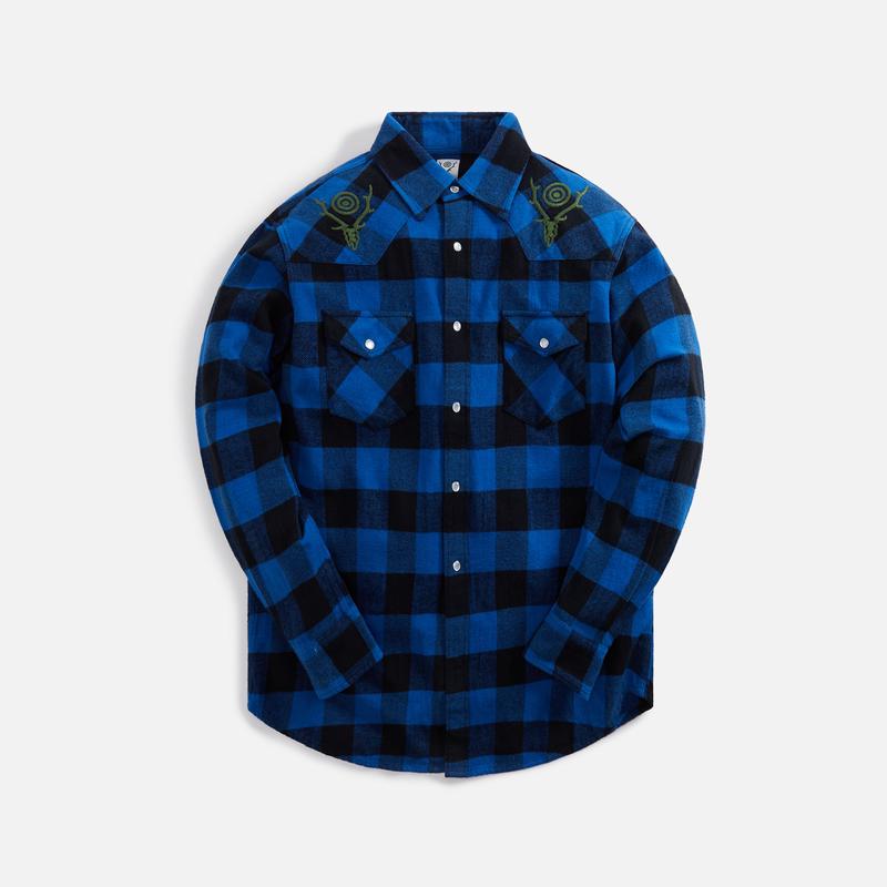 South2 West8 Western Shirt – Blue