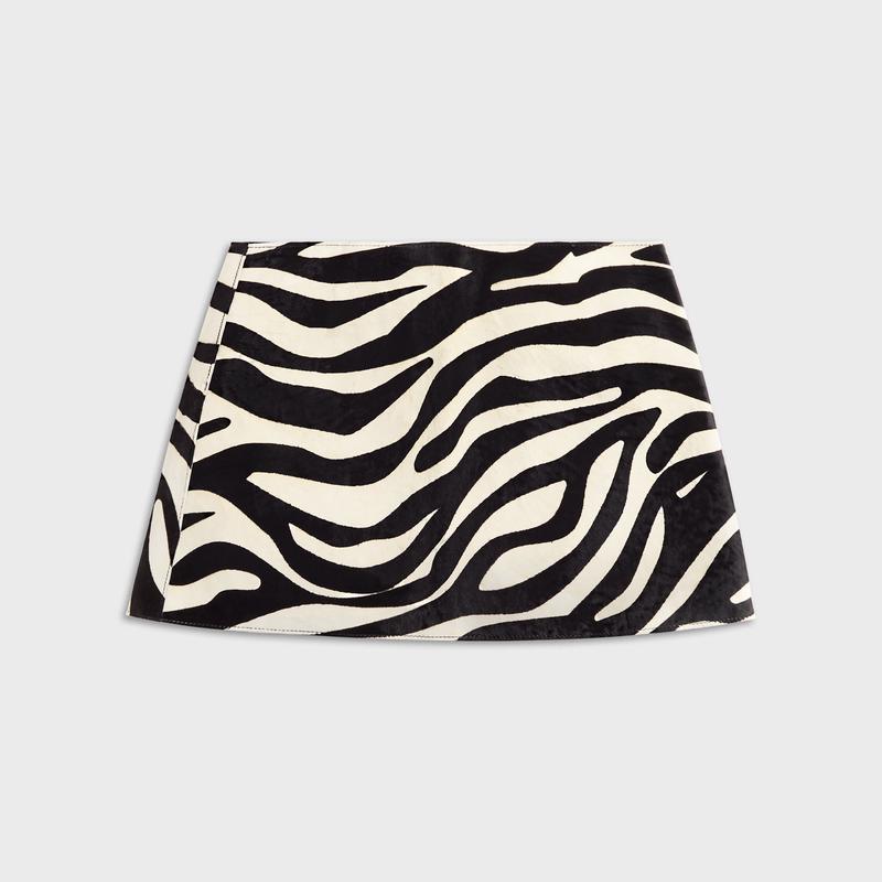 ZUT Tallier Skirt – Black / White Zebra