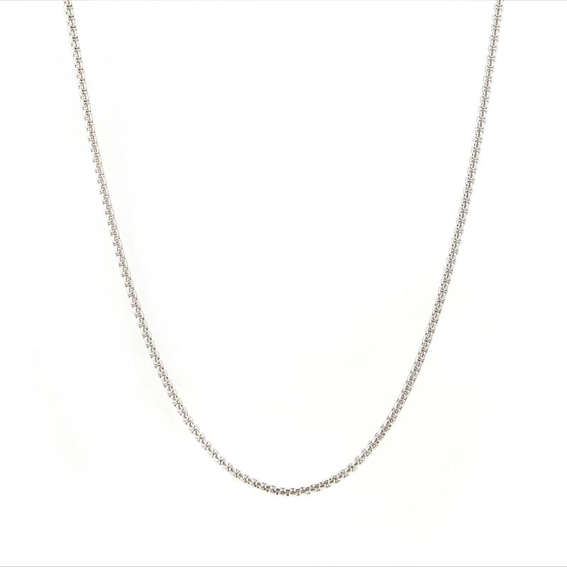 2MM Box Link Chain Silver