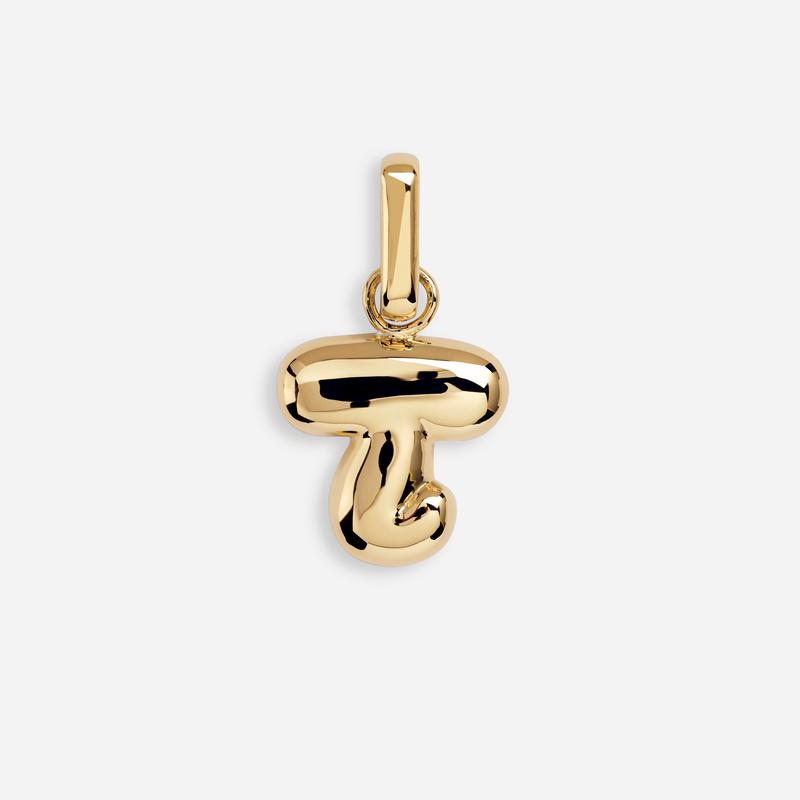 Letter Puffer Charm – T