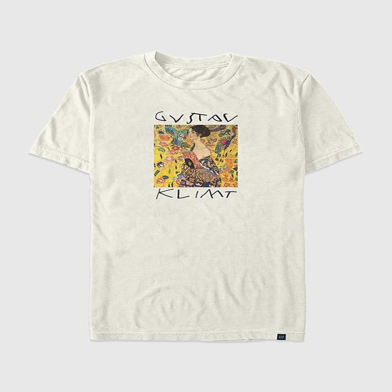 Gustav Klimt Fine Art Oversized Graphic T-Shirt