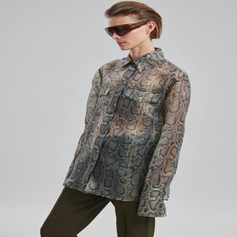 Sportmax Canore Top – Beige Python