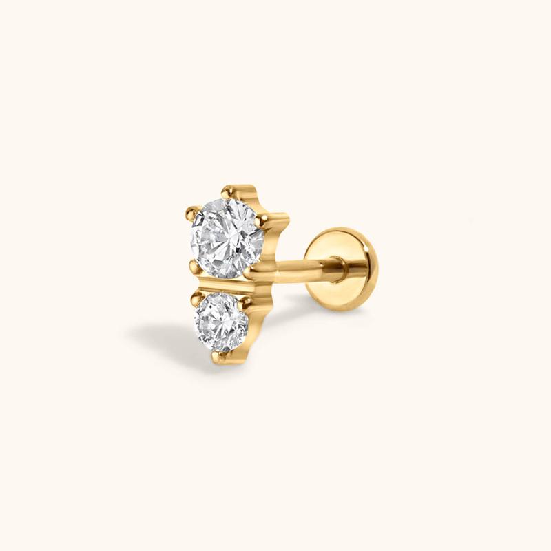 Gaia Push Pin Flat Back Earring