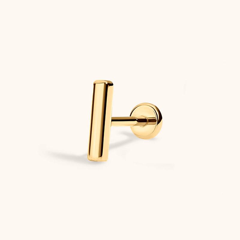 Little Bar Push Pin Flat Back Earring