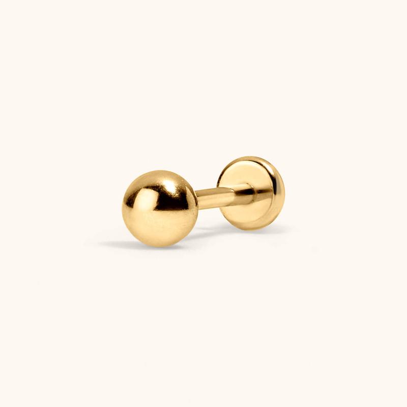 Little Sphere Push Pin Flat Back Earring