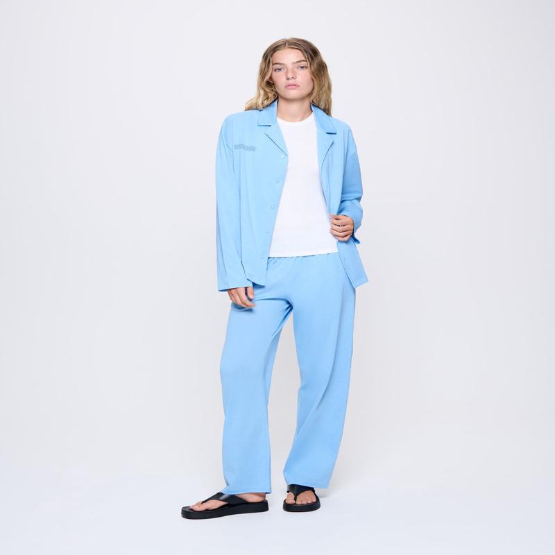 Womens 365 Lightweight Long Pyjama Setlake blue