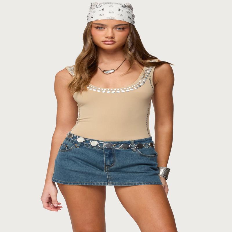 Amaia Studded Bodysuit